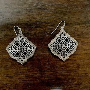 Kendra Scott Kirsten Silver Drop earrings